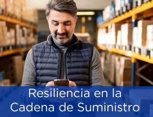 Diagrama comparando una cadena de suministro frágil basada en eficiencia extrema vs. una arquitectura de resiliencia logística 2.0.