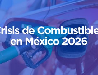 Tractocamiones en carretera de México enfrentando la volatilidad logística por la crisis de combustibles de abril 2026.